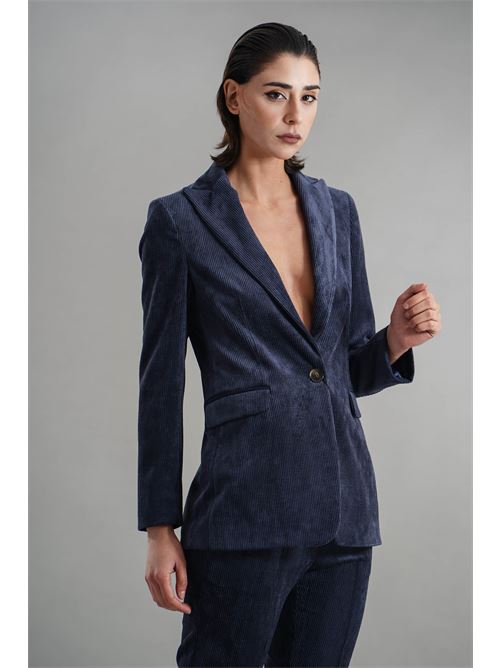 Giacca in velluto elmas phil | 040541BLU